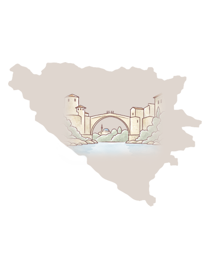 Bosnia & Herzegovina illustrated destination