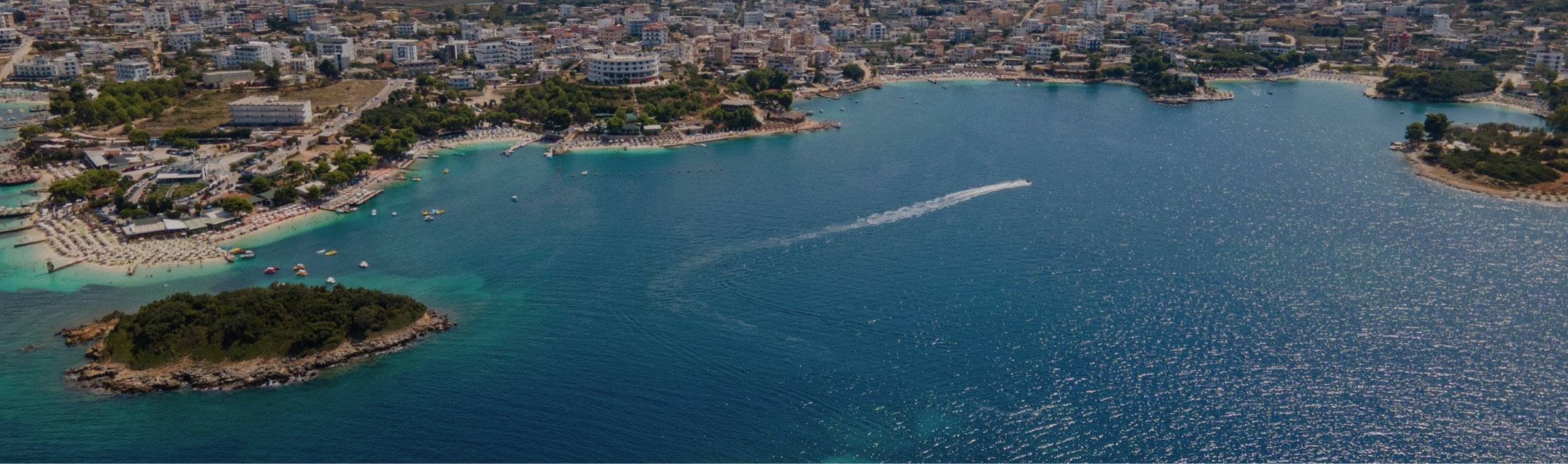 The Ksamil coast in Albania