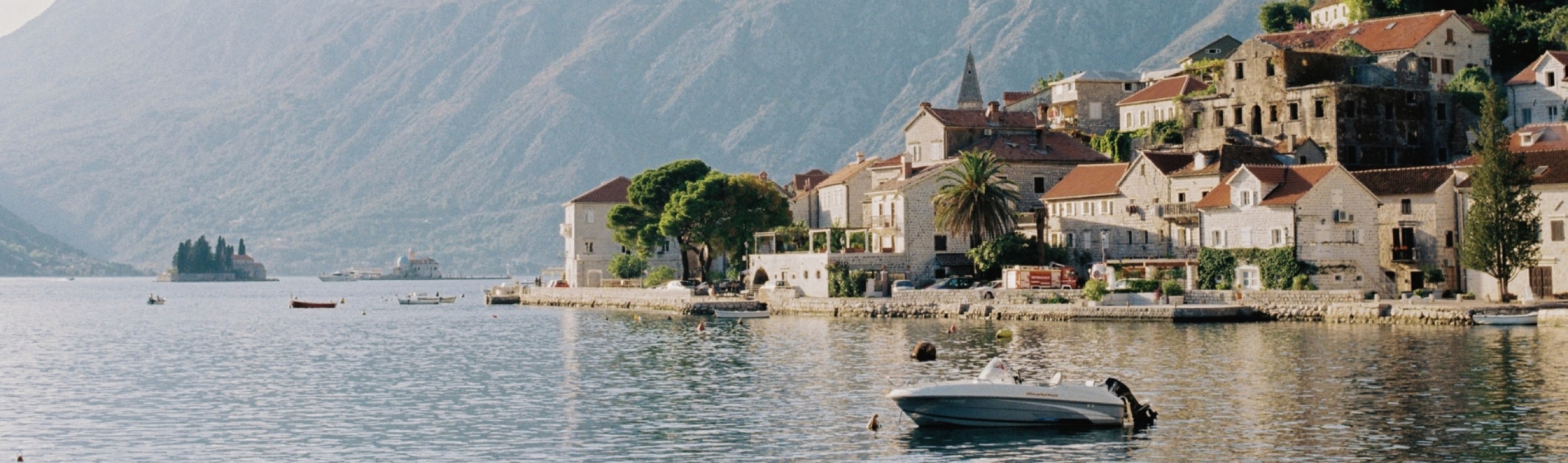Montenegro coastline and mountains