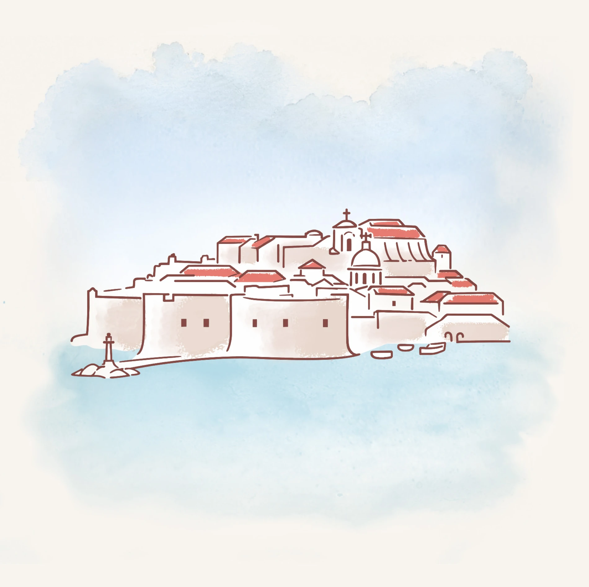 Dubrovnik illustration