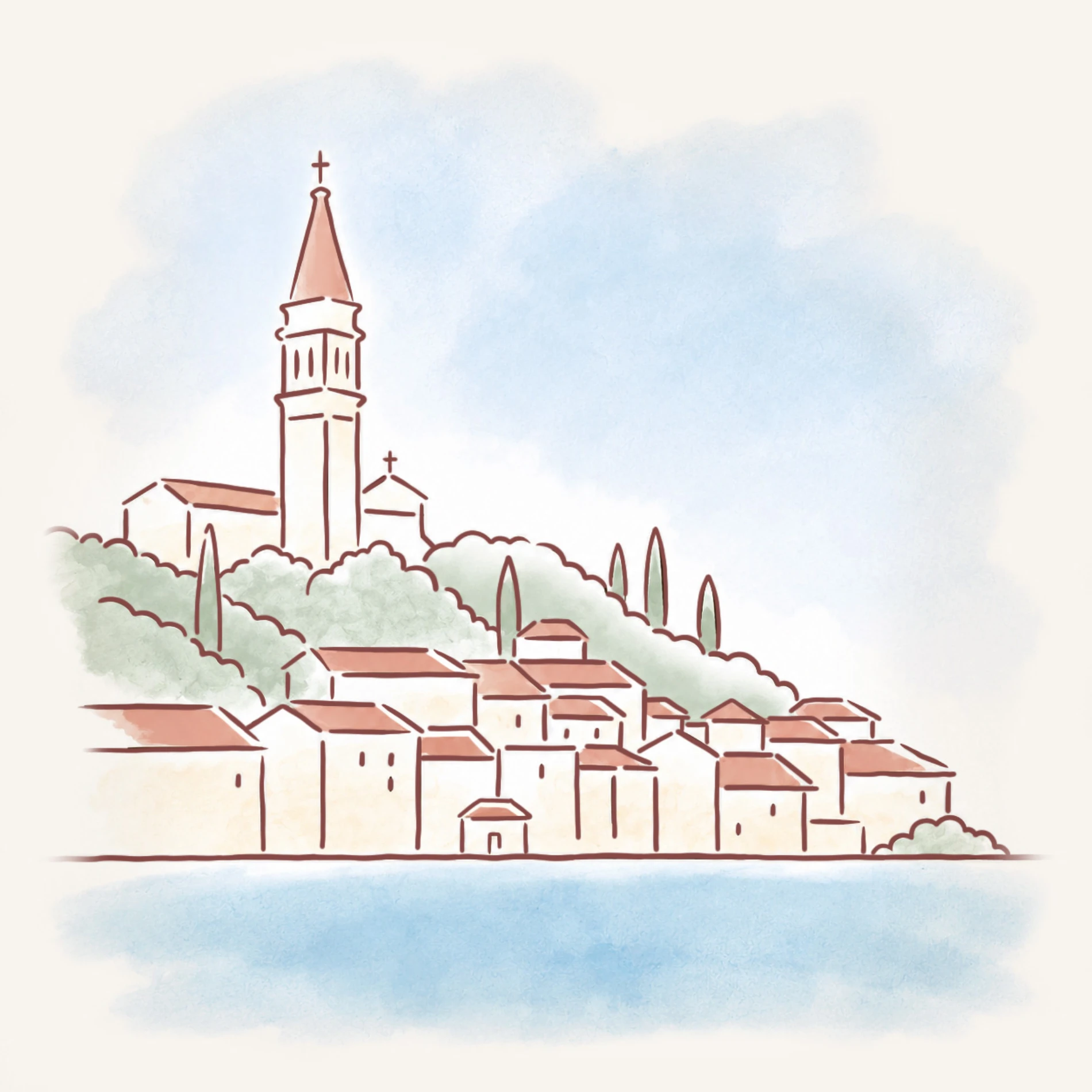 Rovinj illustration
