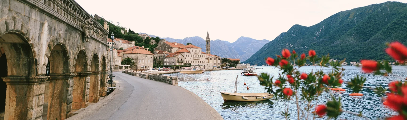 Perast on the Bay of Kotor in Montenegro